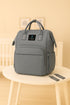 ITACIA Grey Baby Backpack – Chic, Waterproof & Convertible